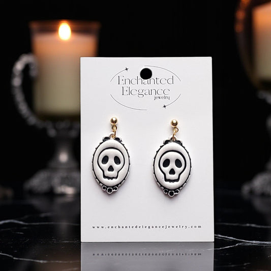 Skull Clay Earrings