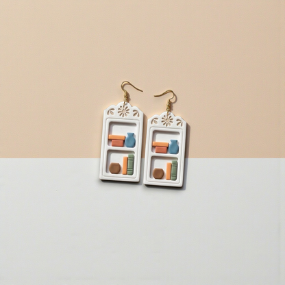 Floral Bookcase Polymer Clay Cutter Set